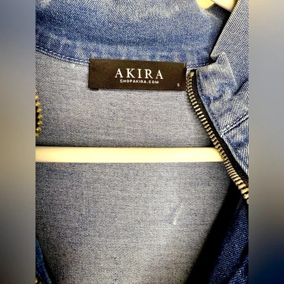 Akira || Denim Mini Dress || size Small
PASS THE BUBBLY DENIM MINI DRESS - Picture 2 of 6